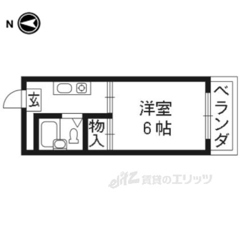 RICO1(1K/2階)の間取り写真