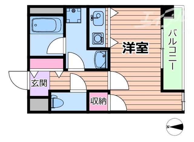 C-WING(ワンルーム/8階)の間取り写真