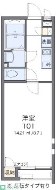 クレイノフィークス 58907(1K/2階)の間取り写真