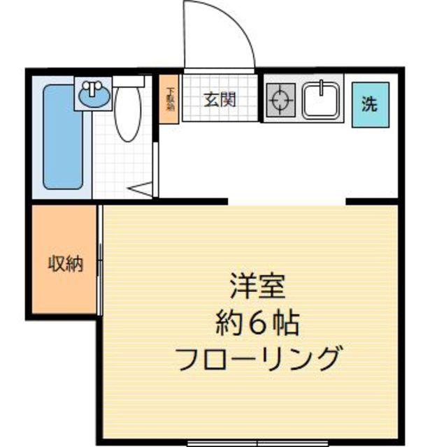 アーバンヒルズ下北沢(1K/2階)の間取り写真