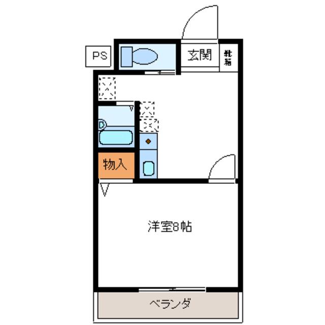 クオーレ平成弐番館(1K/3階)の間取り写真