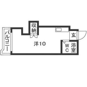 ノールシャンブル(ワンルーム/3階)の間取り写真