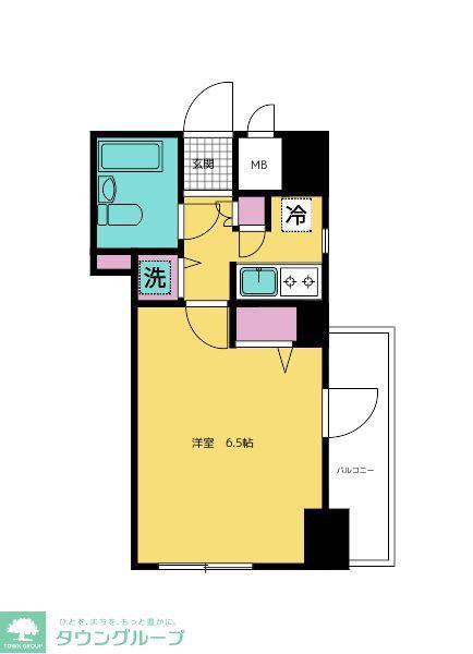 AS ONE 東蒲田レジデンス(ワンルーム/10階)の間取り写真