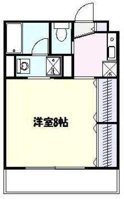 リューバM(1K/1階)の間取り写真
