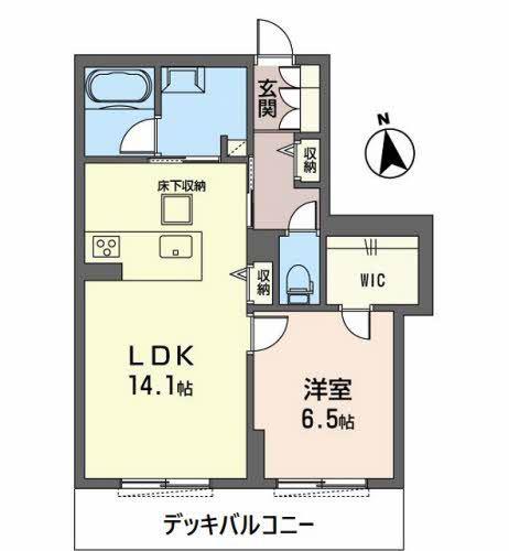 シャーメゾンプライムコート(1LDK/1階)の間取り写真