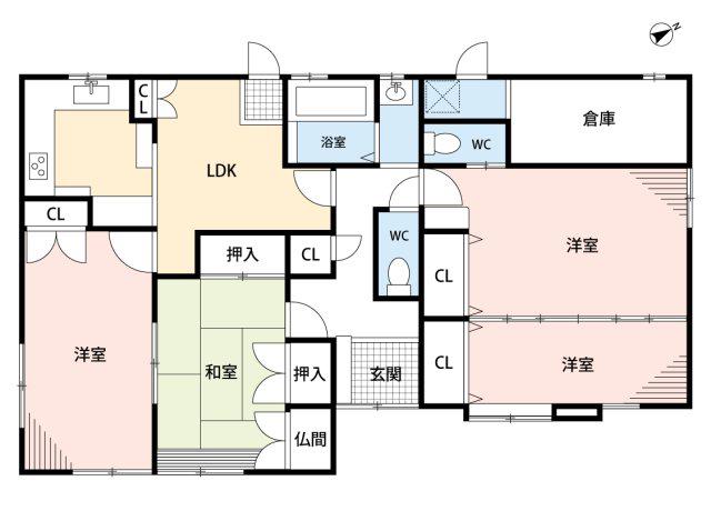 M&S58(4SLDK/1階)の間取り写真