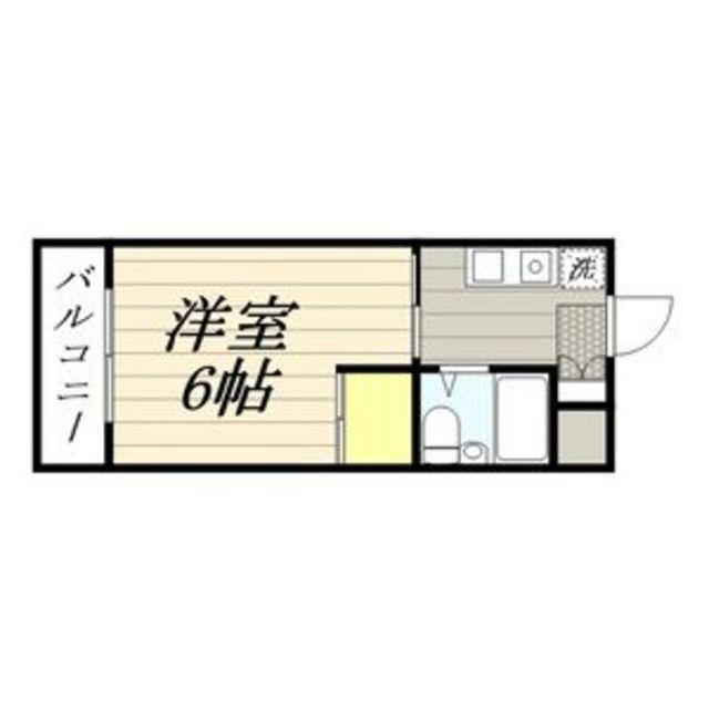 メゾン・ド・クラージュ(ワンルーム/3階)の間取り写真