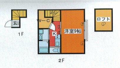 BEST STAGE赤羽(1K/2階)の間取り写真