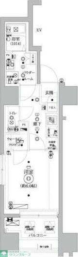 セジョリ桜台駅前(1K/13階)の間取り写真