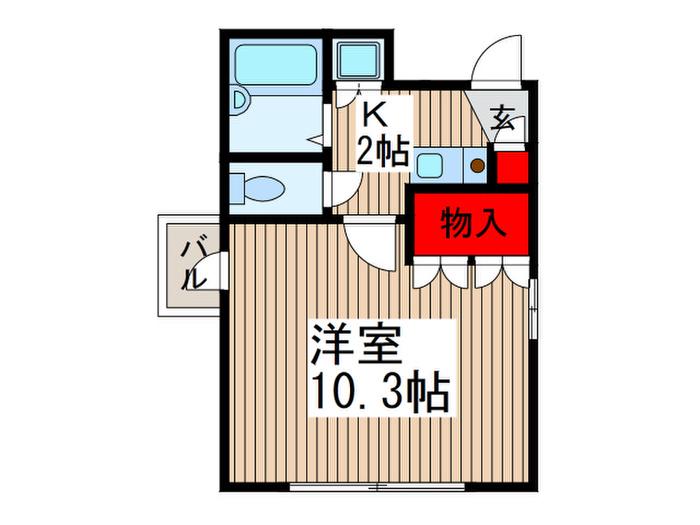 ステラ伸光(1K/4階)の間取り写真