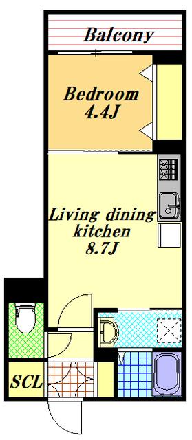 LOHAS DE ROOMS(1LDK/3階)の間取り写真