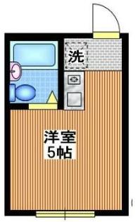 パトリエ本蓮沼(ワンルーム/1階)の間取り写真