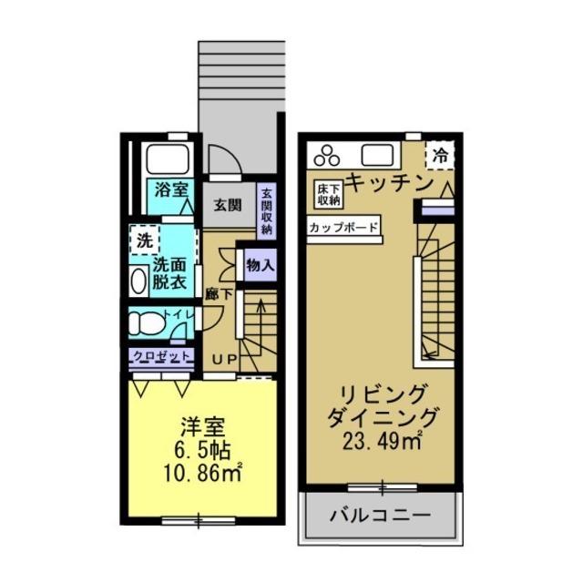 クレアコート(1LDK/1階)の間取り写真