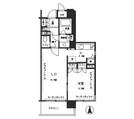 クラッサ元住吉(1LDK/2階)の間取り写真