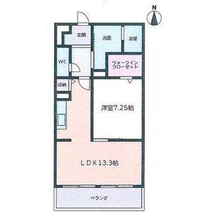 GRAZIA(1LDK/2階)の間取り写真