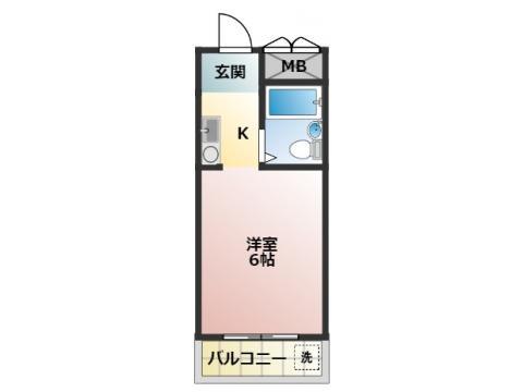エクセル21(1K/3階)の間取り写真