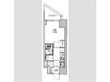 S-RESIDENCE堺筋本町UNO(1K/8階)の間取り写真