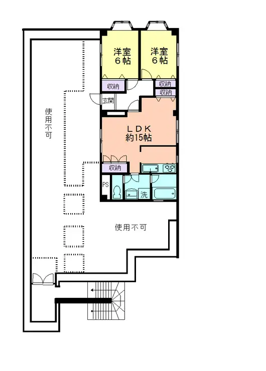 ウメジュネス 5階階 間取り