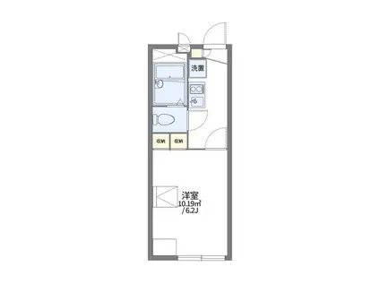 レオパレスカームYOSHIDA(1K/1階)の間取り写真