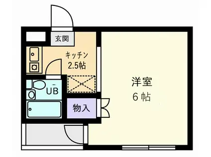 アメニティコウヤマ第11ガーデン(ワンルーム/1階)の間取り写真