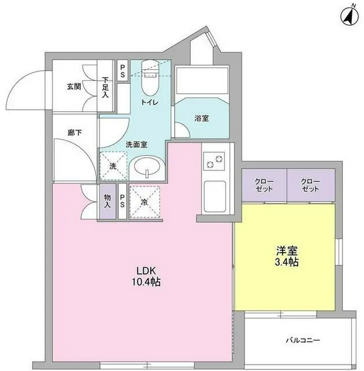 コンフォリア麻布台 1階階 間取り