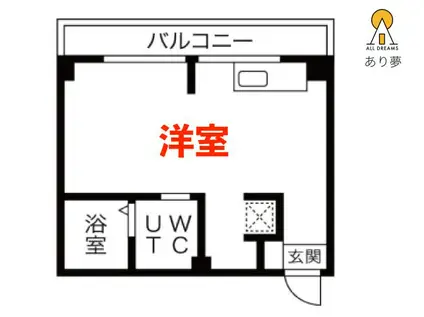 リバーサイド小柳(ワンルーム/5階)の間取り写真