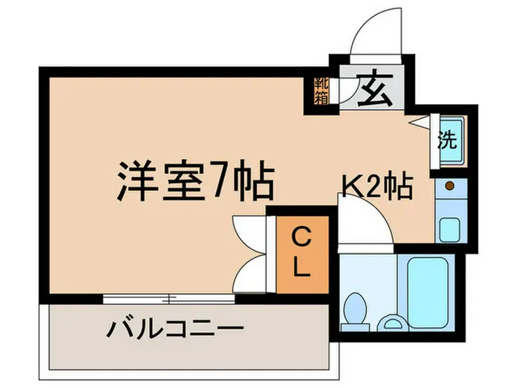 モンシャトー久地 2階階 間取り