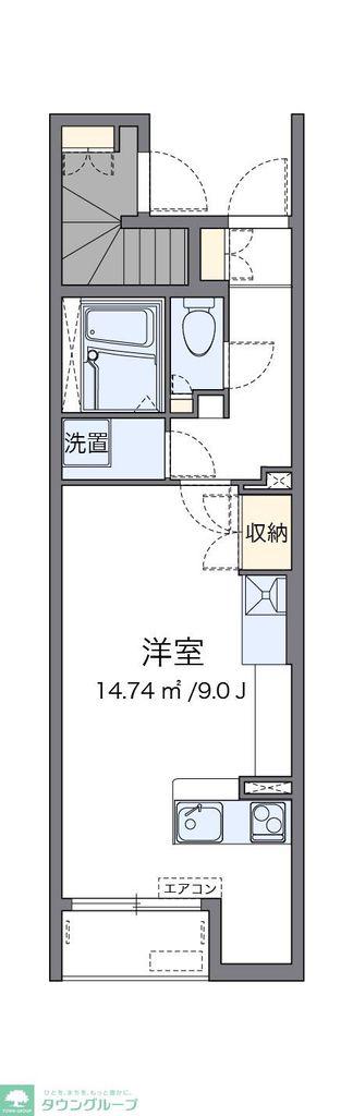 レオネクスト栄町記念公園(ワンルーム/1階)の間取り写真