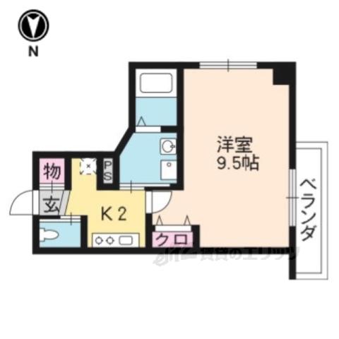 YAMASHO23(1K/5階)の間取り写真