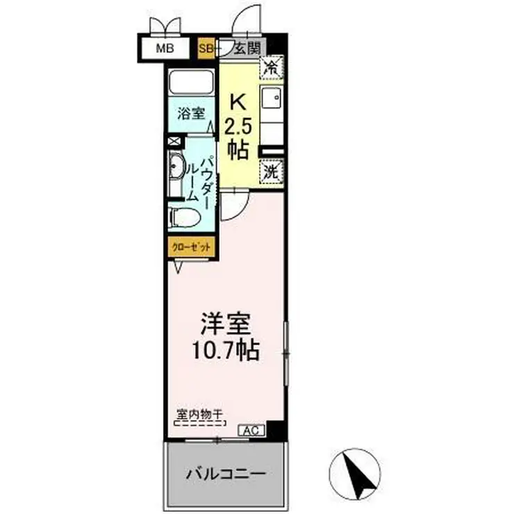 モントワール長浦 2階階 間取り