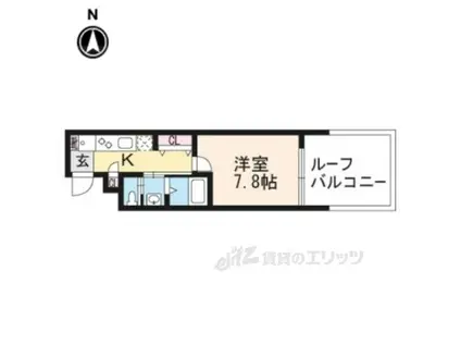 シルクシティ柳櫻(1K/3階)の間取り写真