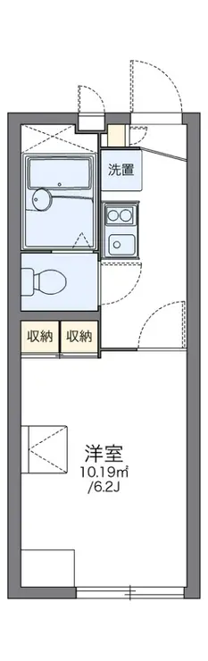 レオパレスラッキーハイムF 1階階 間取り