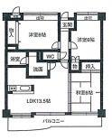 レジデンス マサノ-3(3LDK/3階)の間取り写真