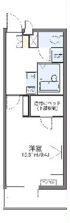 レオパレスエミールプラザ 4階階 間取り
