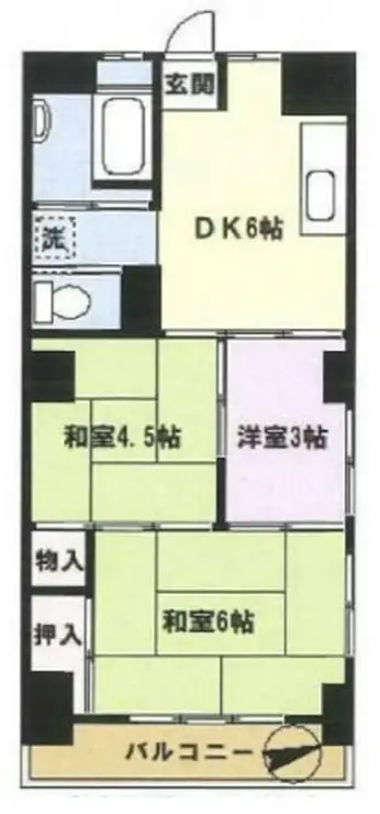 川口ファミリーマンション 9階階 間取り