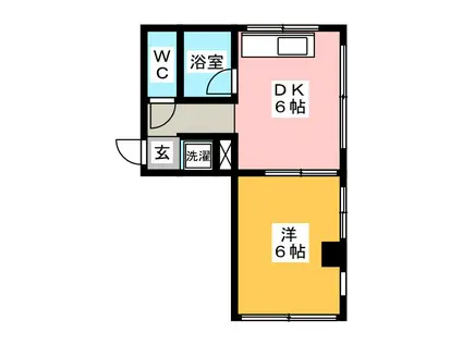 山正ビル(ワンルーム/4階)の間取り写真