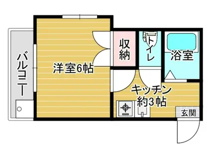 メゾンMMN(1K/2階)の間取り写真