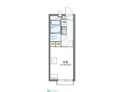 レオパレスアビイ ロード(1K/2階)の間取り写真