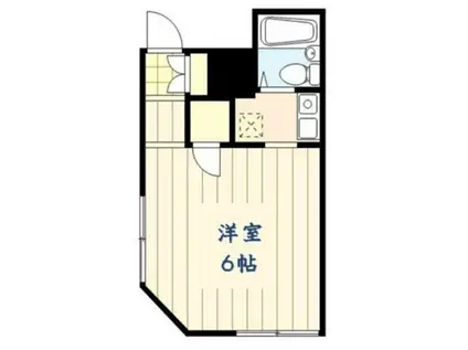 メゾンポプリ(ワンルーム/2階)の間取り写真