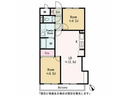ライオンズマンション上北沢第2(2LDK/2階)の間取り写真