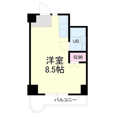 アップル第2マンション(ワンルーム/2階)の間取り写真