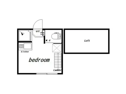 K1新宿(ワンルーム/2階)の間取り写真