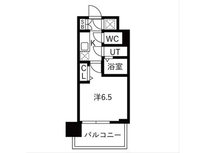 レジュールアッシュ緑橋駅前(1K/4階)の間取り写真