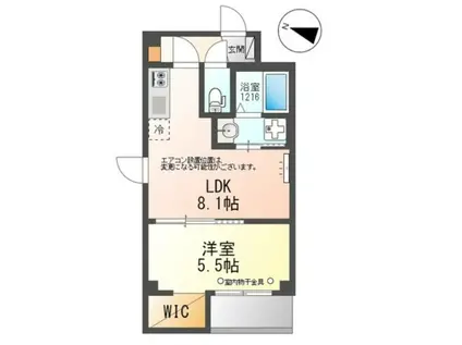 シャルム トワ(1LDK/2階)の間取り写真