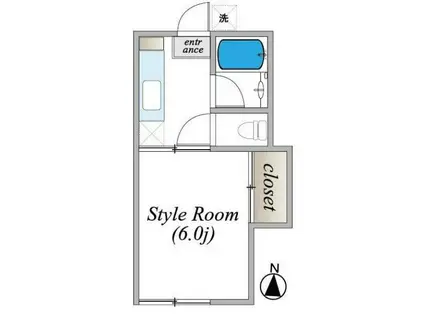 コシジコーポ(1K/1階)の間取り写真