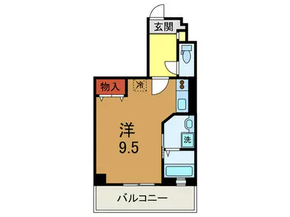 プリマヴェーラ神戸(ワンルーム/6階)の間取り写真