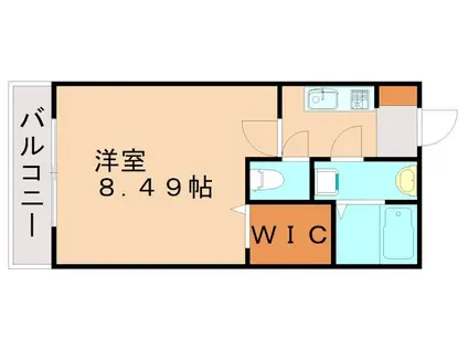 グランドゥール高峰(1K/1階)の間取り写真