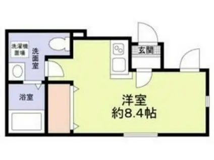 ベル アビタシオン(ワンルーム/1階)の間取り写真