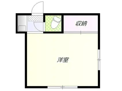 コーポ第一(ワンルーム/1階)の間取り写真