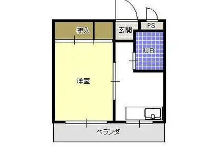 メゾン88(1K/3階)の間取り写真
